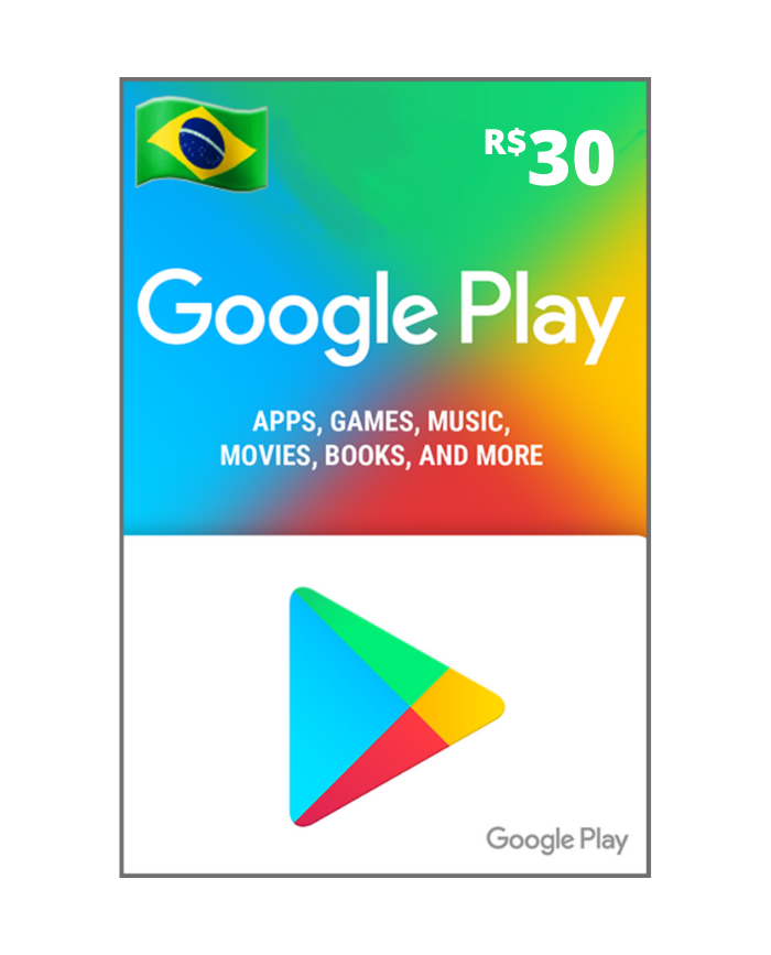 Cartão Google Play 30 Reais Digital | NxPlay Games