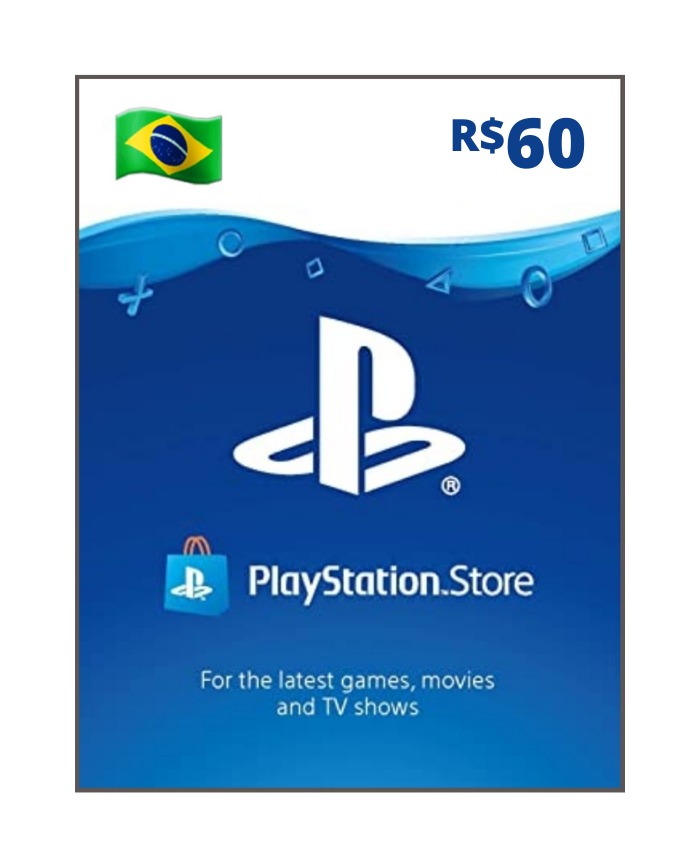 Comprar Cartão PSN Gift Card 60 Reais PS4 Playstation Store