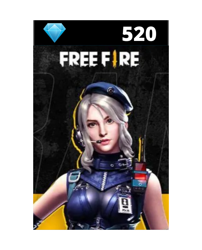 Free Fire - 520 Diamantes + 20% de Bônus - LacerdaGames